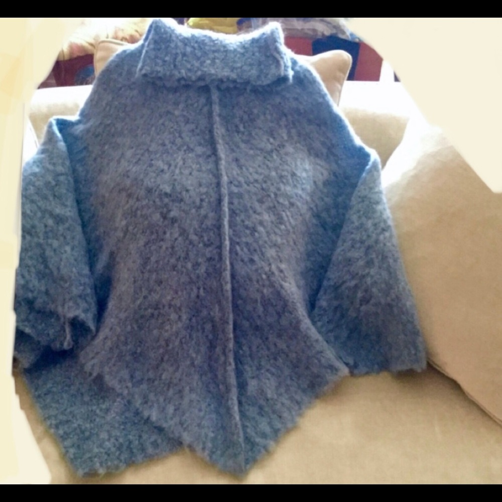 Sweater Cape/ Poncho. Hand Made in France